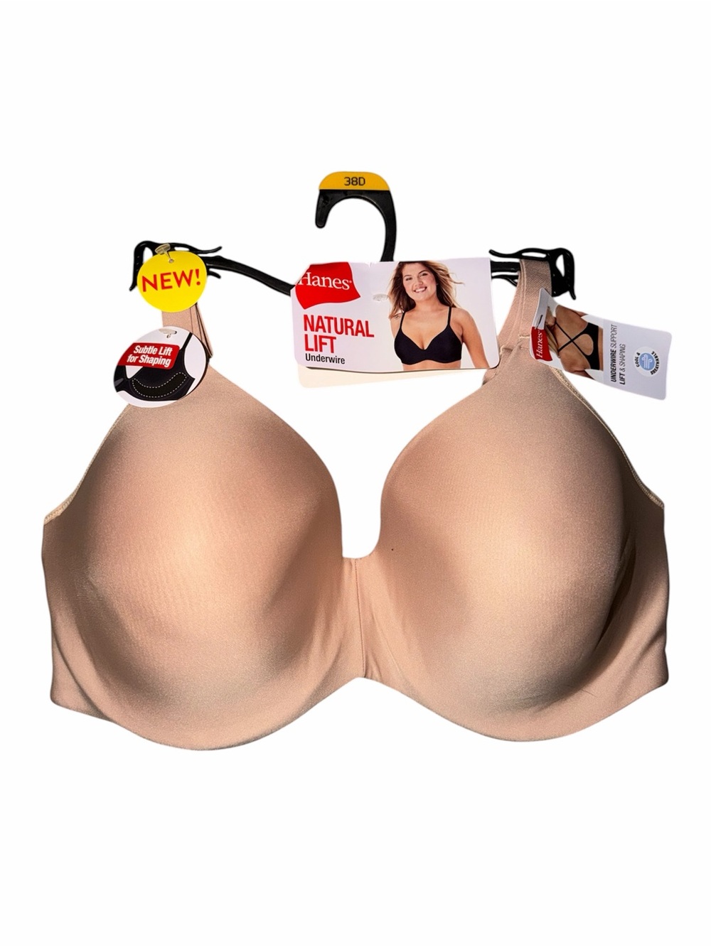 Hanes Natural Lift Underwire Bra - Beige